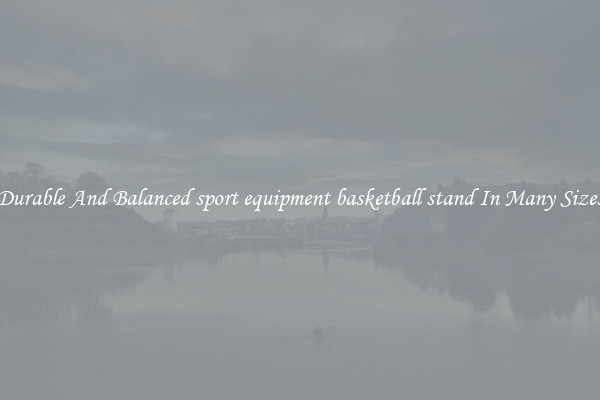 Durable And Balanced sport equipment basketball stand In Many Sizes