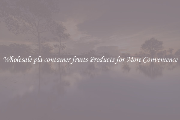 Wholesale pla container fruits Products for More Convenience