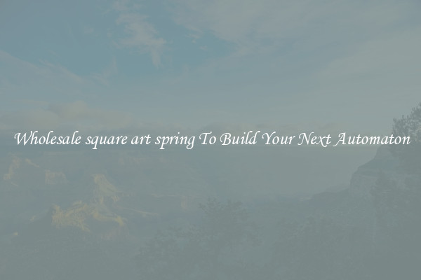 Wholesale square art spring To Build Your Next Automaton
