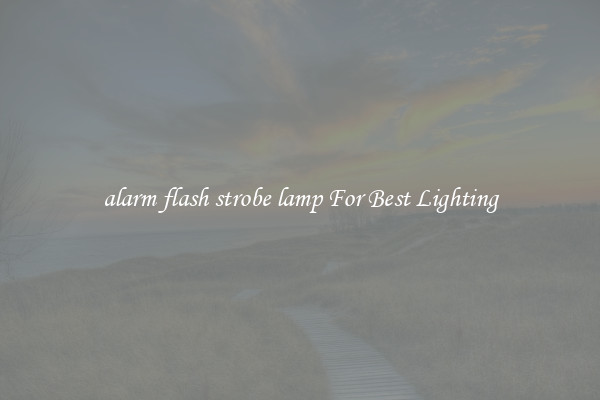 alarm flash strobe lamp For Best Lighting