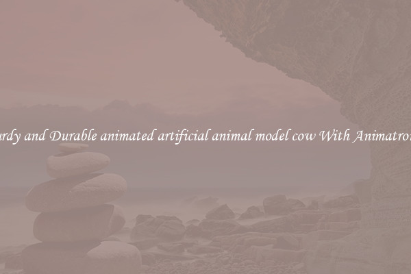 Sturdy and Durable animated artificial animal model cow With Animatronics