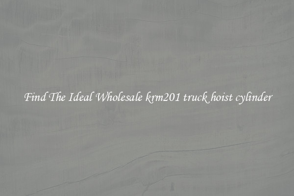 Find The Ideal Wholesale krm201 truck hoist cylinder