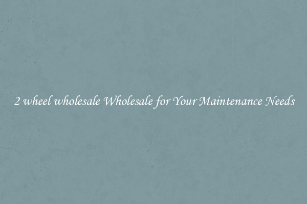 2 wheel wholesale Wholesale for Your Maintenance Needs