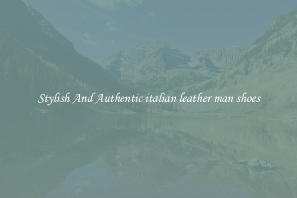 Stylish And Authentic italian leather man shoes
