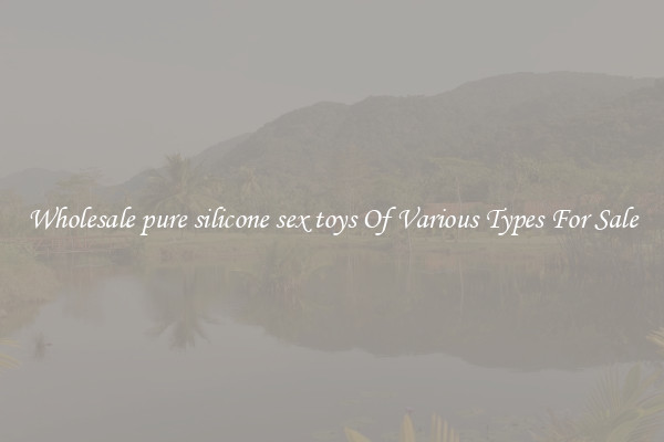 Wholesale pure silicone sex toys Of Various Types For Sale