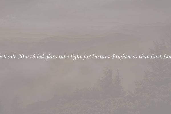 Wholesale 20w t8 led glass tube light for Instant Brightness that Last Longer